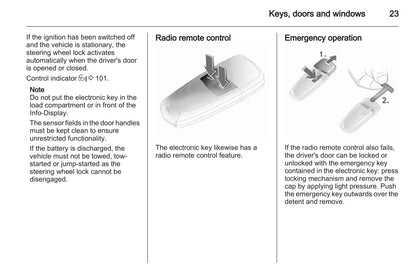 2012-2014 Opel Astra Owner's Manual | English