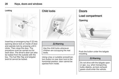 2012-2014 Opel Astra Owner's Manual | English