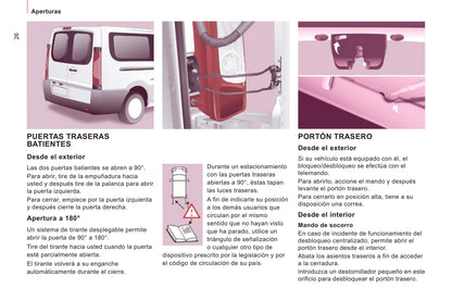 2014-2016 Peugeot Expert Tepee Manuel du propriétaire | Espagnol