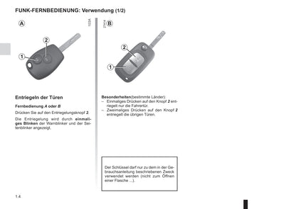 2012-2013 Renault Modus/Grand Modus Owner's Manual | German