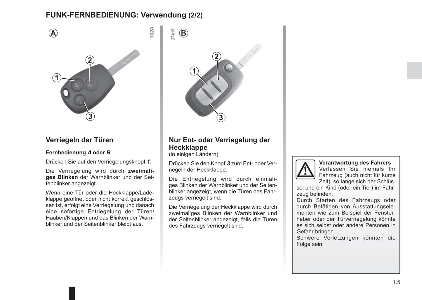 2012-2013 Renault Modus/Grand Modus Owner's Manual | German