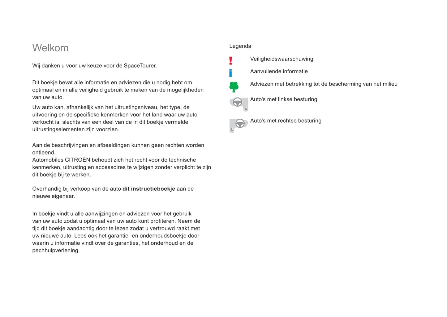 2017-2018 Citroën SpaceTourer Gebruikershandleiding | Nederlands