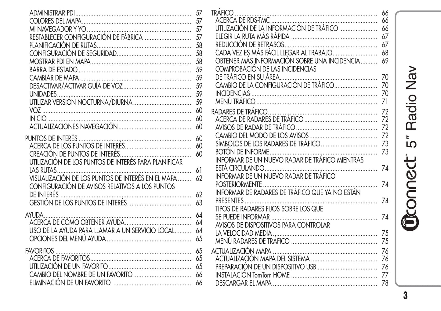 Alfa Romeo Mito Uconnect 5 Radio Nav Instrucciones 2014 - 2015