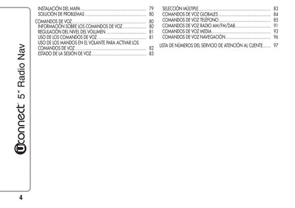 Alfa Romeo Mito Uconnect 5 Radio Nav Instrucciones 2014 - 2015