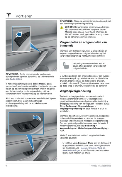 2020 Tesla Model 3 Bedienungsanleitung | Niederländisch