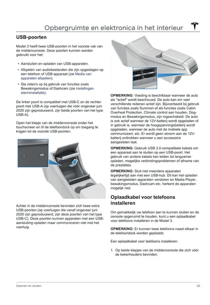 2020 Tesla Model 3 Bedienungsanleitung | Niederländisch