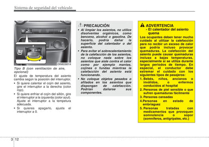 2011-2012 Kia Sorento Gebruikershandleiding | Spaans