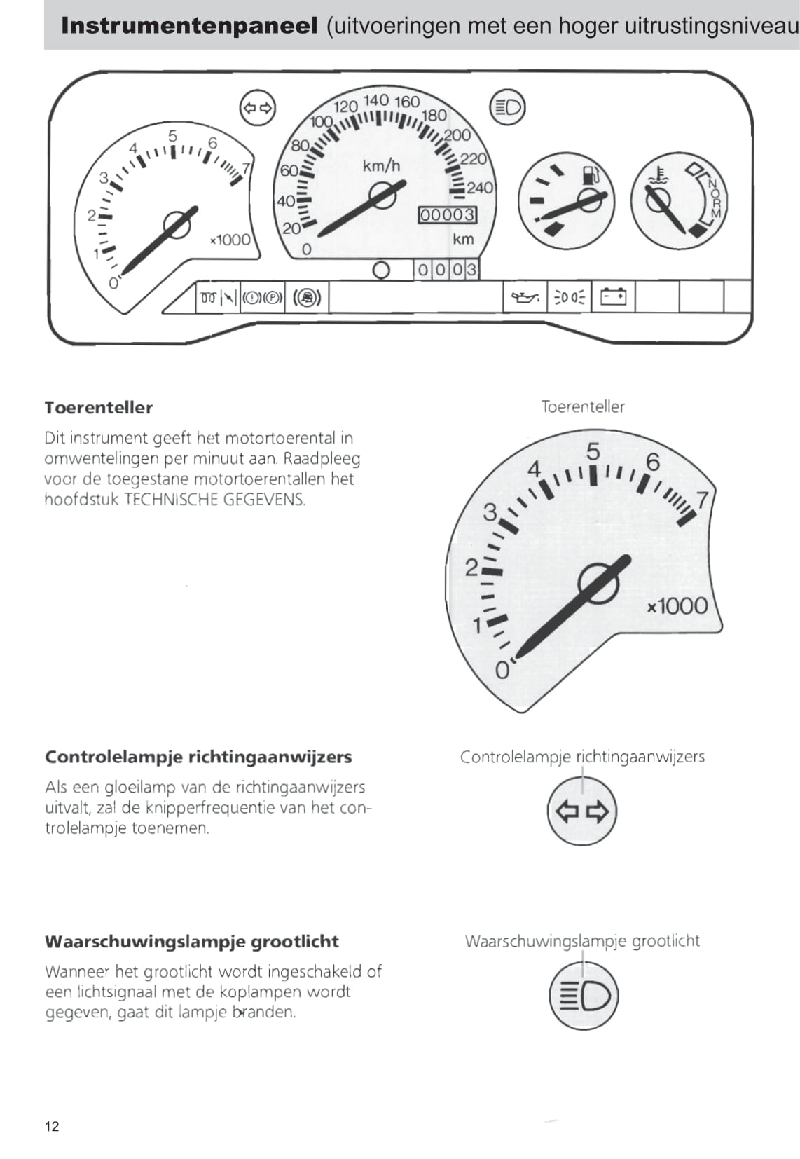 1990-1992 Ford Escort/Escort Van Owner's Manual | Dutch