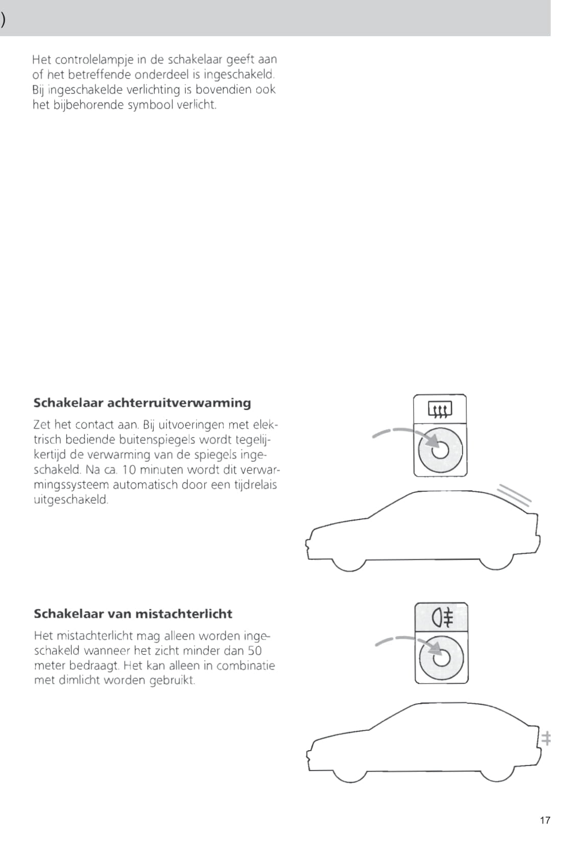 1990-1992 Ford Escort/Escort Van Owner's Manual | Dutch