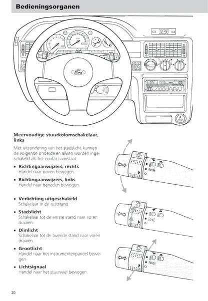 1990-1992 Ford Escort/Escort Van Owner's Manual | Dutch