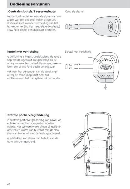 1990-1992 Ford Escort/Escort Van Owner's Manual | Dutch