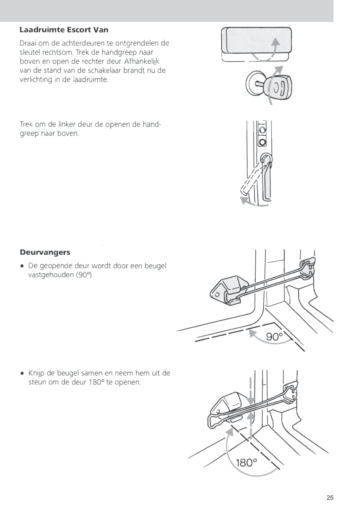 1990-1992 Ford Escort/Escort Van Owner's Manual | Dutch