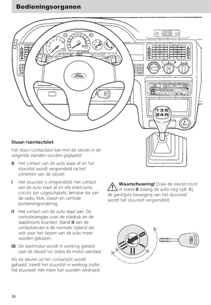 1990-1992 Ford Escort/Escort Van Owner's Manual | Dutch