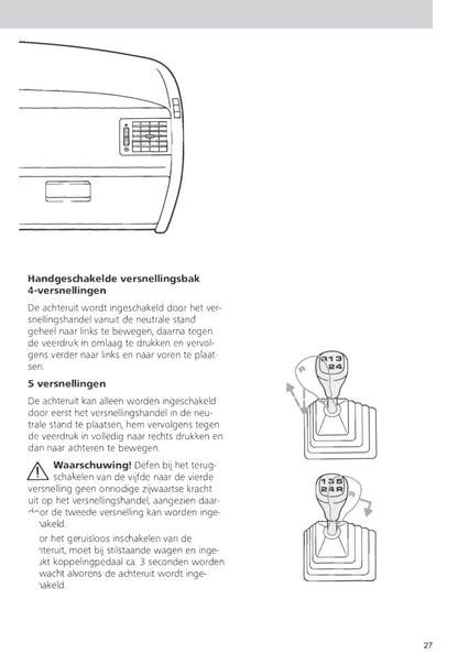 1990-1992 Ford Escort/Escort Van Owner's Manual | Dutch