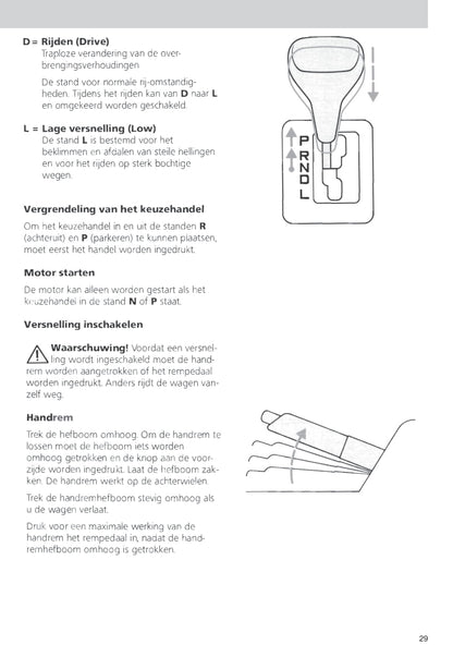 1990-1992 Ford Escort/Escort Van Owner's Manual | Dutch