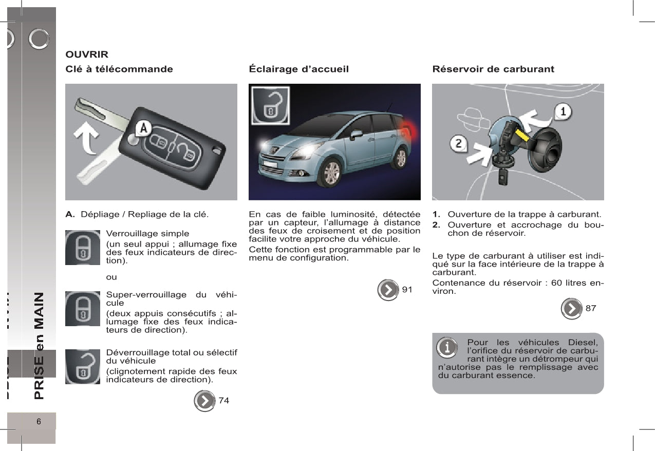 2015-2017 Peugeot 5008 Manuel du propriétaire | Français