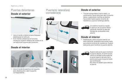 2017-2022 Peugeot Partner Electric/Partner Tepee Electric Manuel du propriétaire | Espagnol