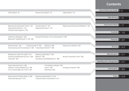 2021 Honda Civic Sedan Owner's Manual | English