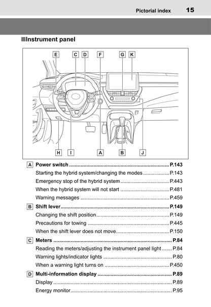 2019-2020 Toyota Corolla Gebruikershandleiding | Engels