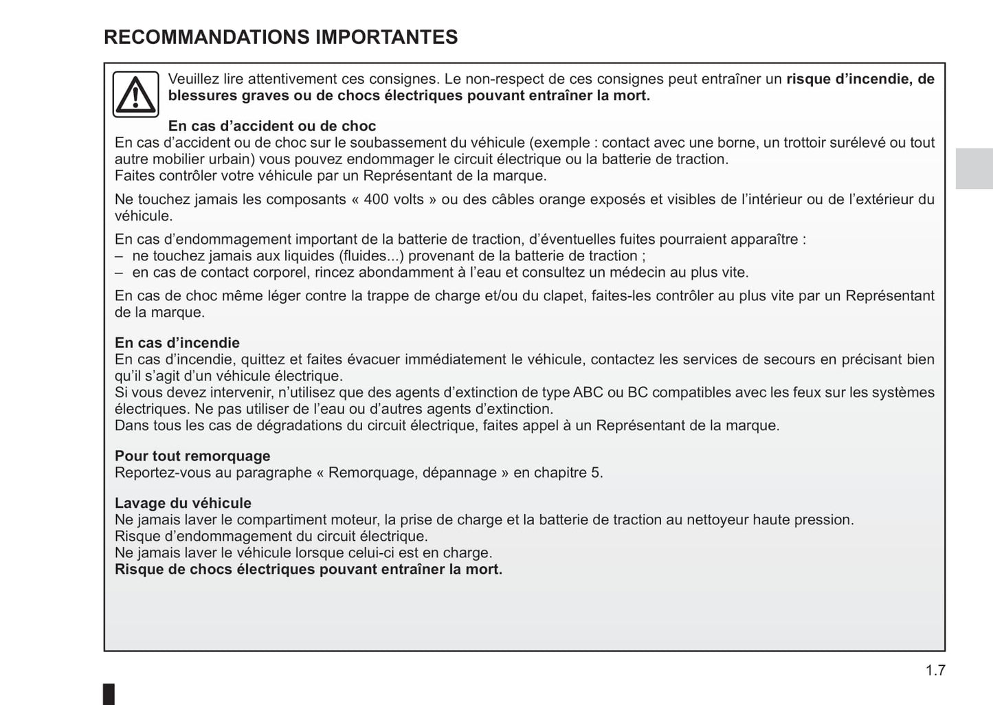 2009-2014 Renault Fluence Z.E. Manuel du propriétaire | Français