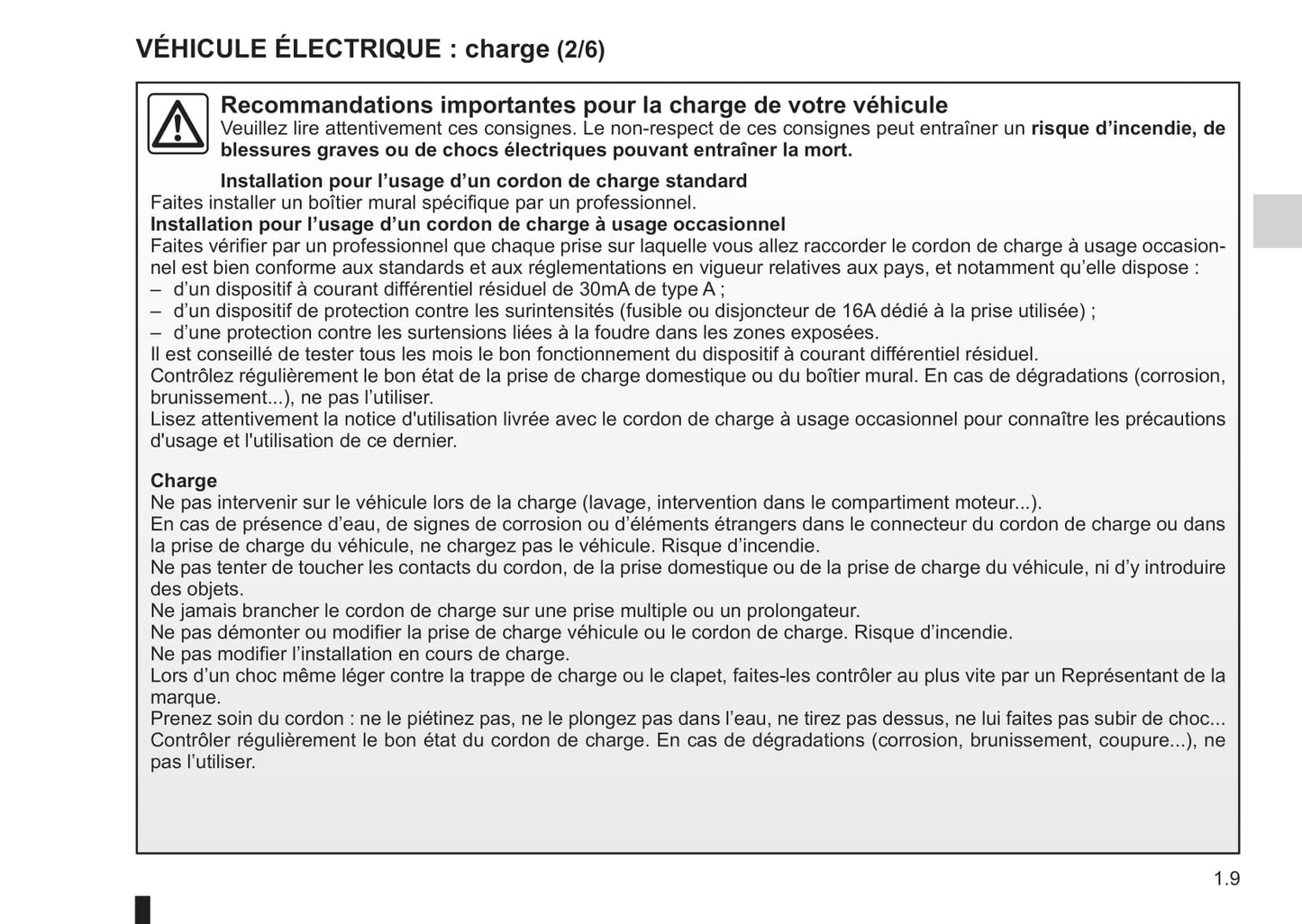 2009-2014 Renault Fluence Z.E. Manuel du propriétaire | Français