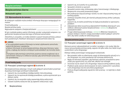 2014-2015 Skoda Citigo Owner's Manual | Polish