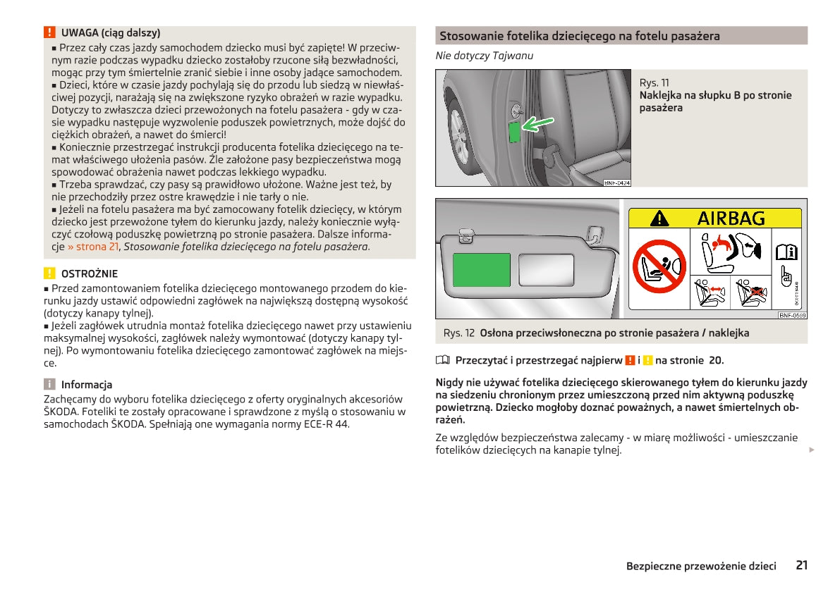 2014-2015 Skoda Citigo Owner's Manual | Polish