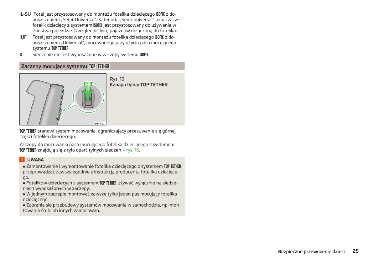 2014-2015 Skoda Citigo Owner's Manual | Polish