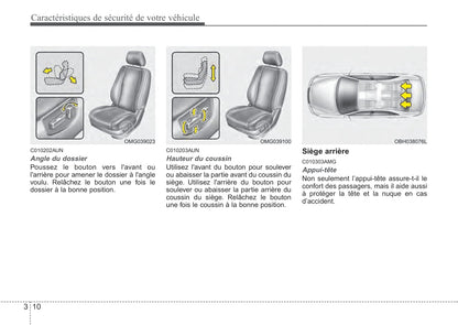 2009-2010 Kia Magentis Bedienungsanleitung | Französisch