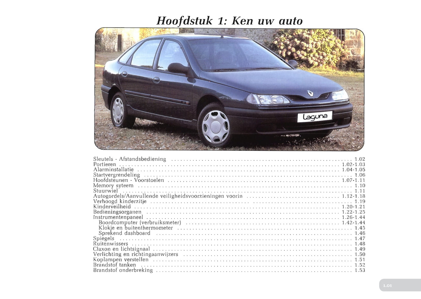 1994-1998 Renault Laguna Manuel du propriétaire | Néerlandais