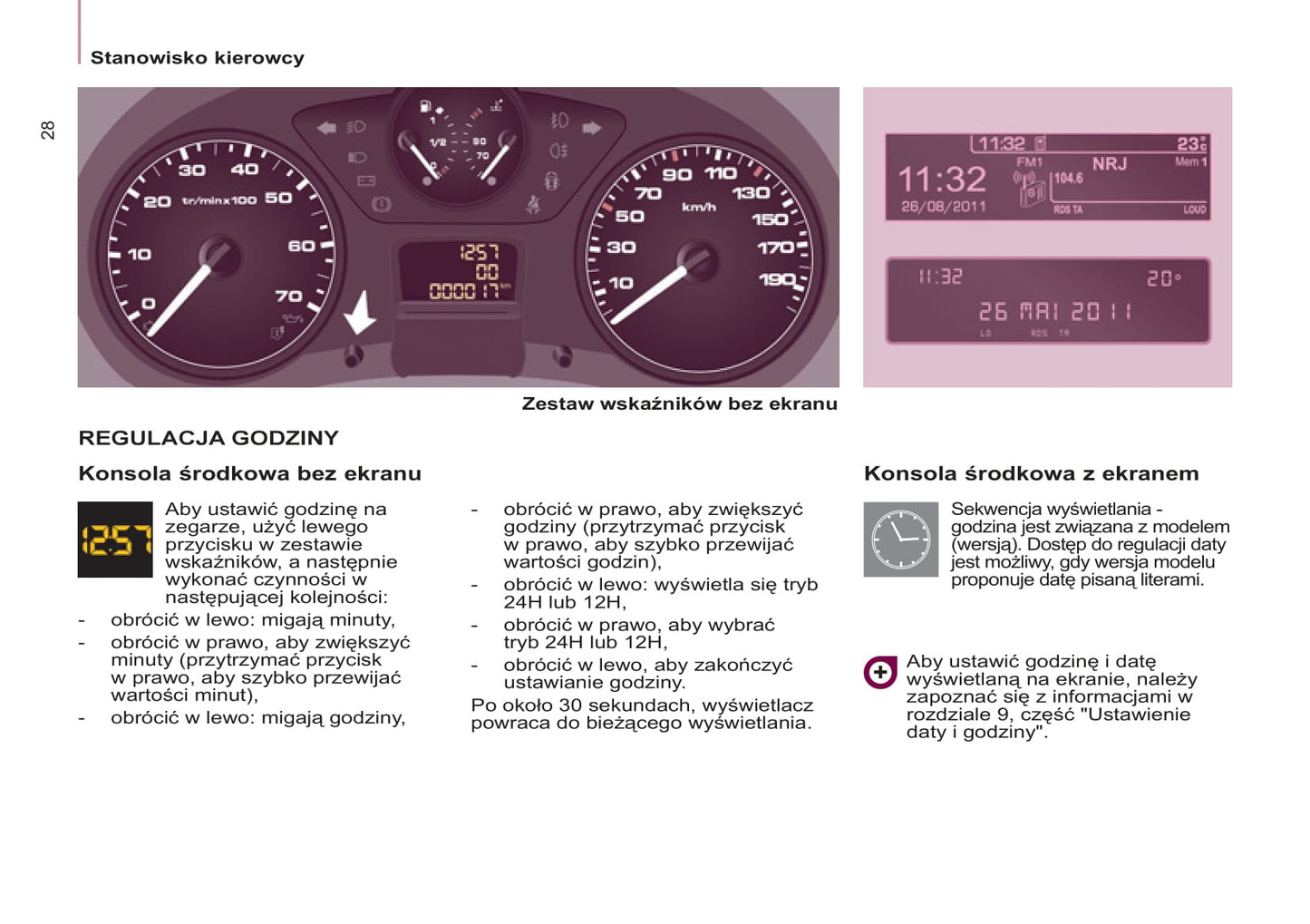 2012-2013 Peugeot Partner Bedienungsanleitung | Polnisch