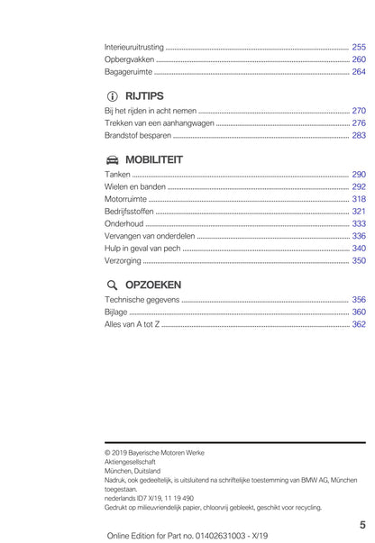 2020 BMW 2 Series Gran Coupé Owner's Manual | Dutch