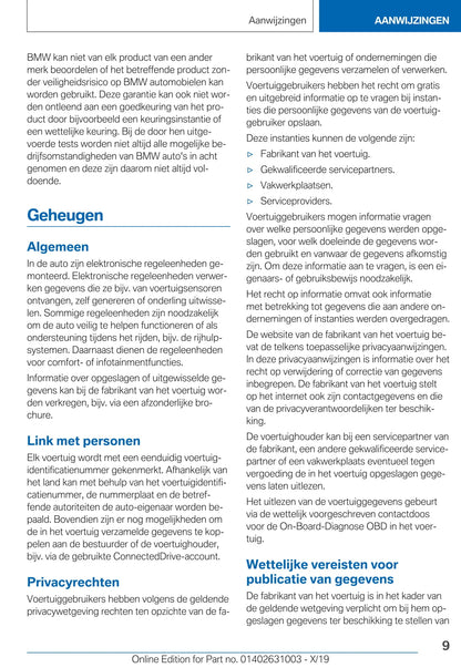 2020 BMW 2 Series Gran Coupé Owner's Manual | Dutch