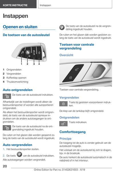 2020 BMW 2 Series Gran Coupé Owner's Manual | Dutch