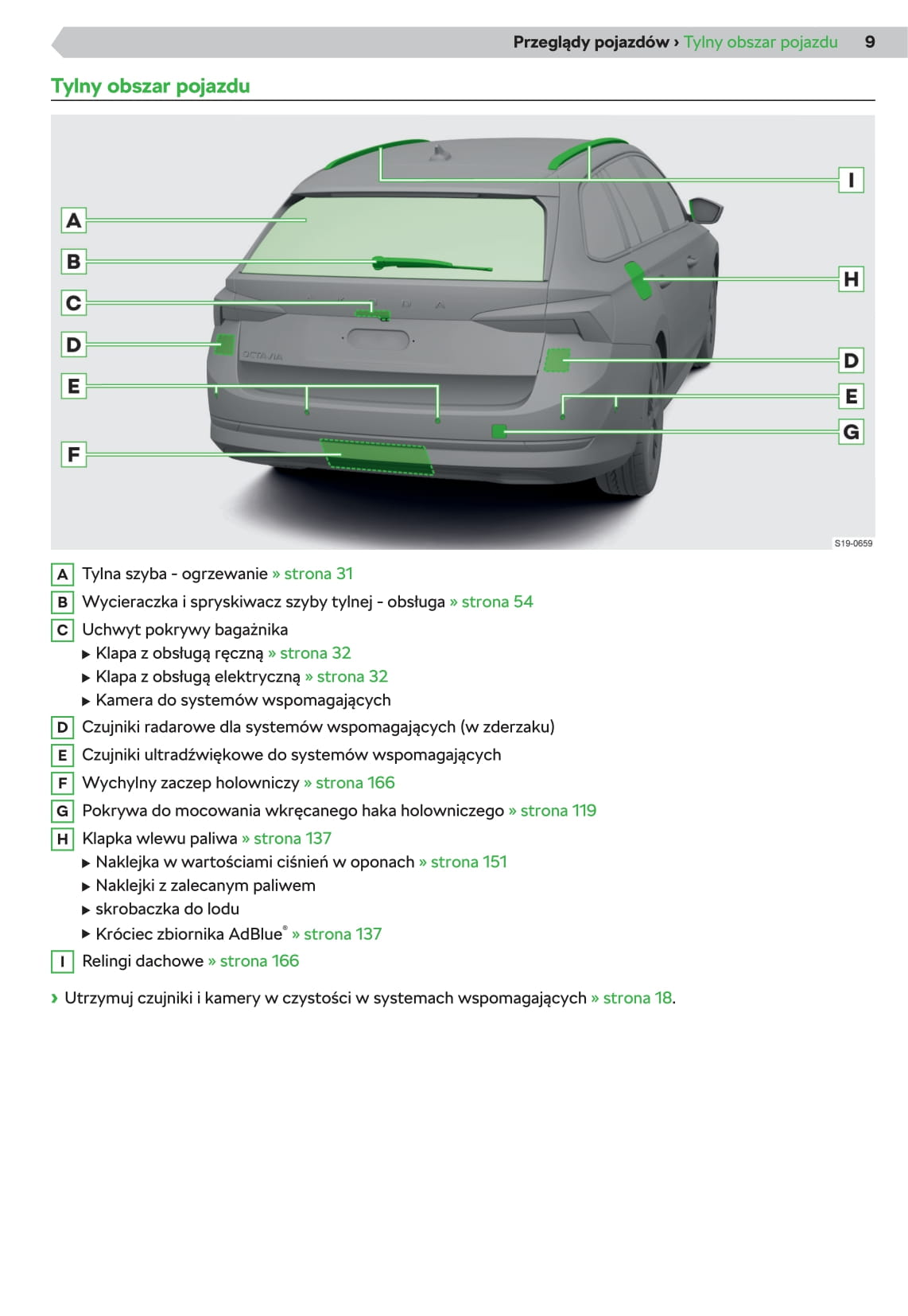 2019-2020 Skoda Octavia Owner's Manual | Polish