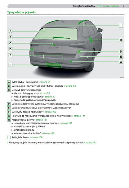 2019-2020 Skoda Octavia Owner's Manual | Polish