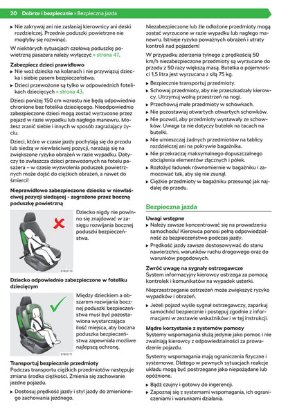 2019-2020 Skoda Octavia Owner's Manual | Polish