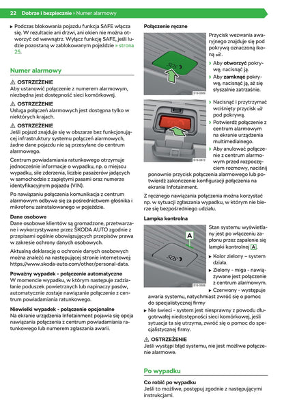 2019-2020 Skoda Octavia Owner's Manual | Polish