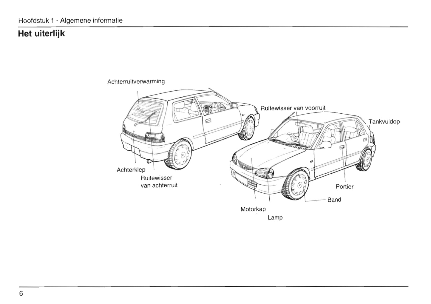 1989-2001 Daihatsu Cuore Manuel du propriétaire | Néerlandais