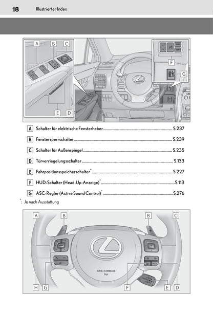 2019 Lexus NX 300h Owner's Manual | German