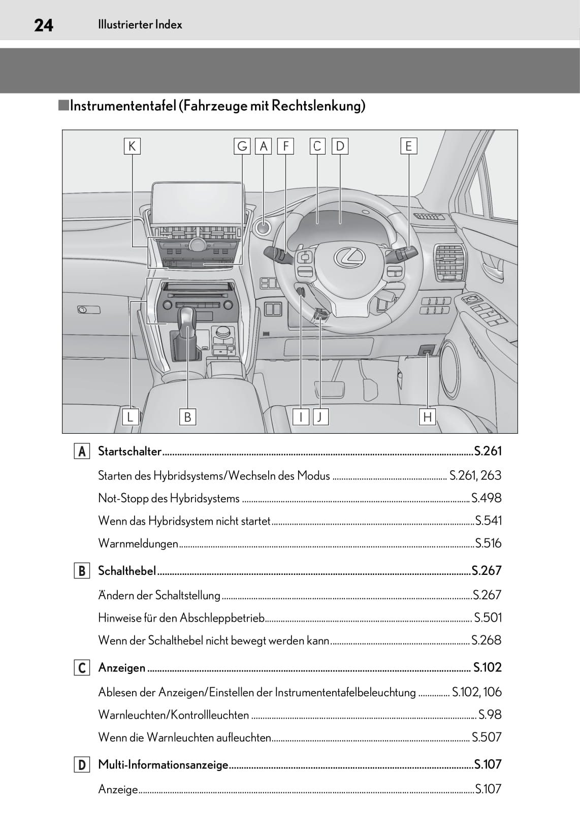 2019 Lexus NX 300h Owner's Manual | German