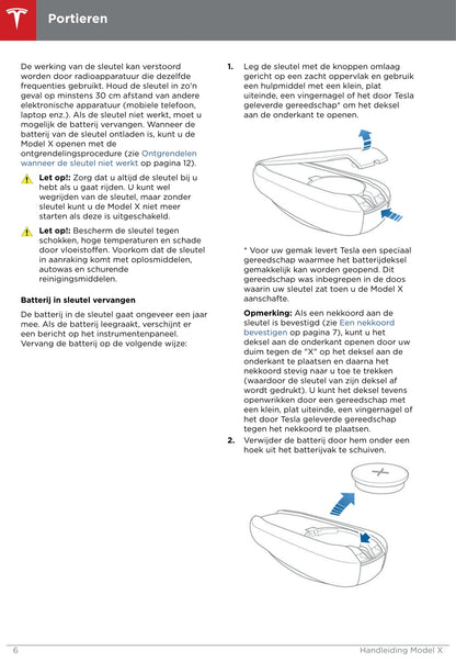 2016-2020 Tesla Model X Owner's Manual | Dutch