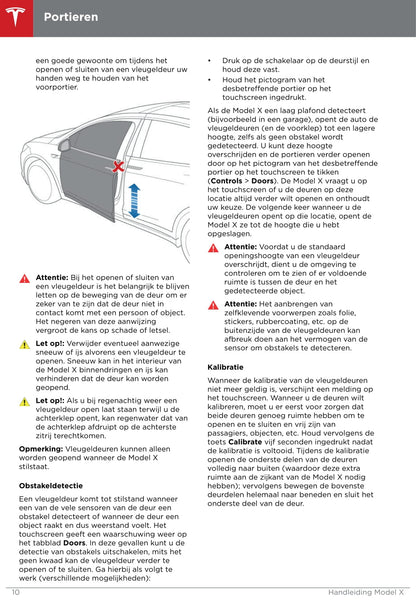 2016-2020 Tesla Model X Owner's Manual | Dutch