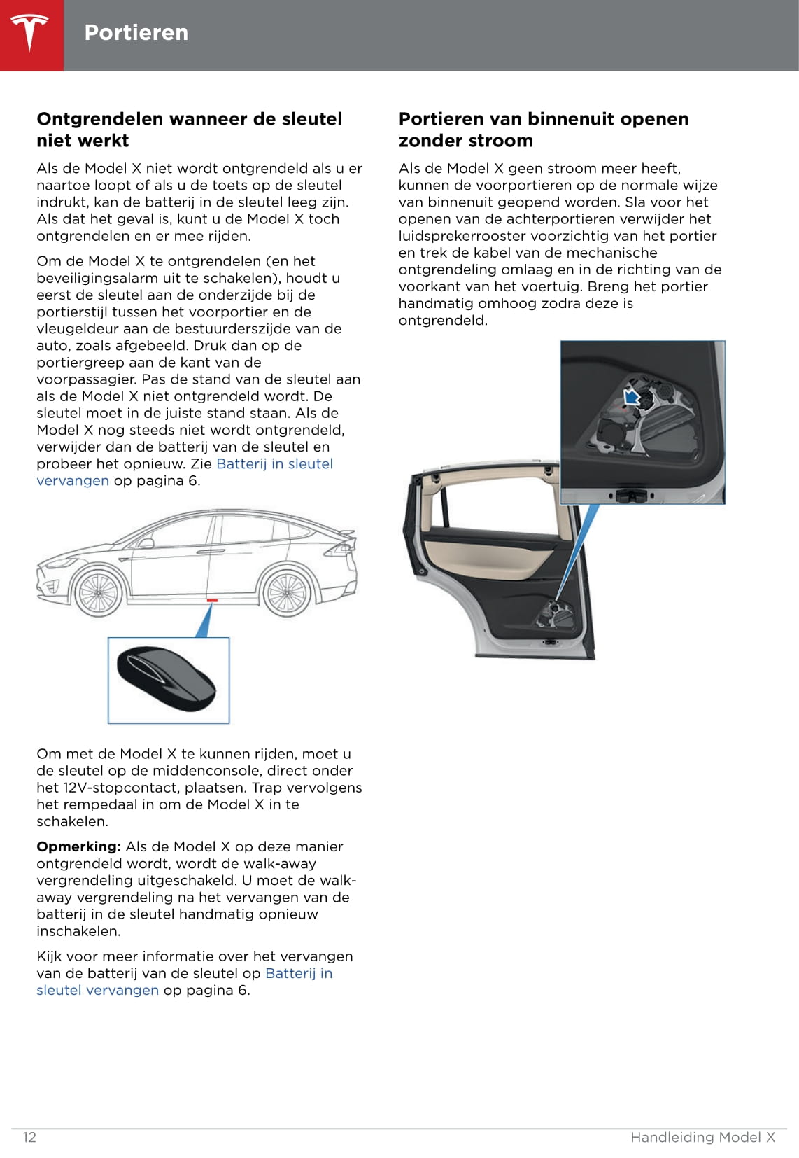 2016-2020 Tesla Model X Owner's Manual | Dutch