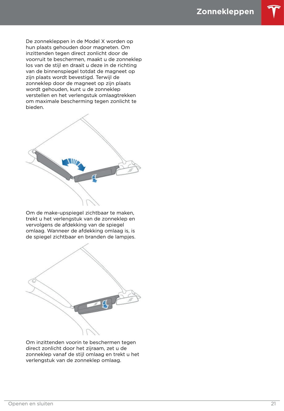 2016-2020 Tesla Model X Owner's Manual | Dutch