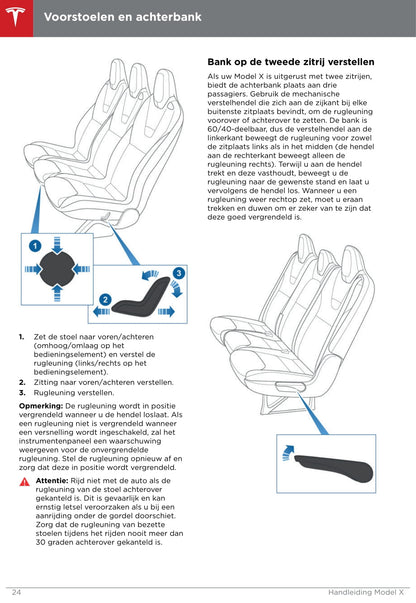 2016-2020 Tesla Model X Owner's Manual | Dutch