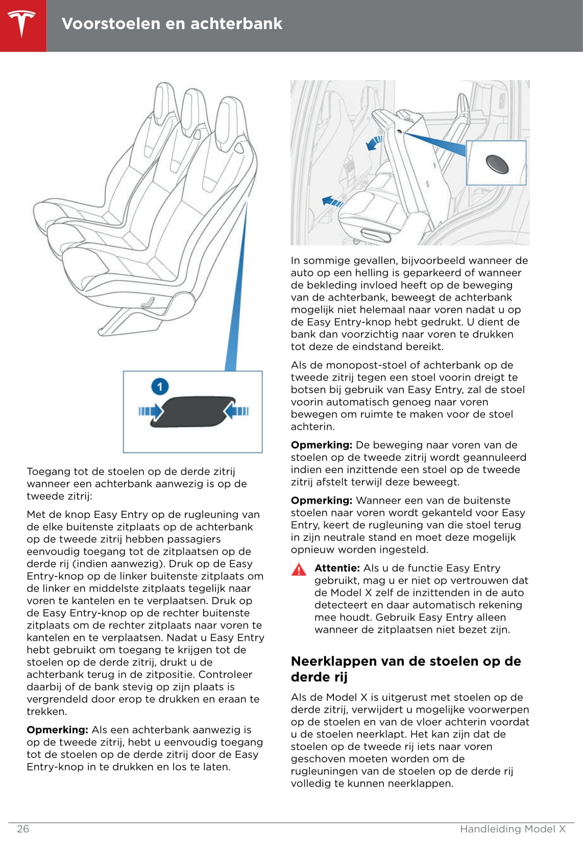 2016-2020 Tesla Model X Owner's Manual | Dutch