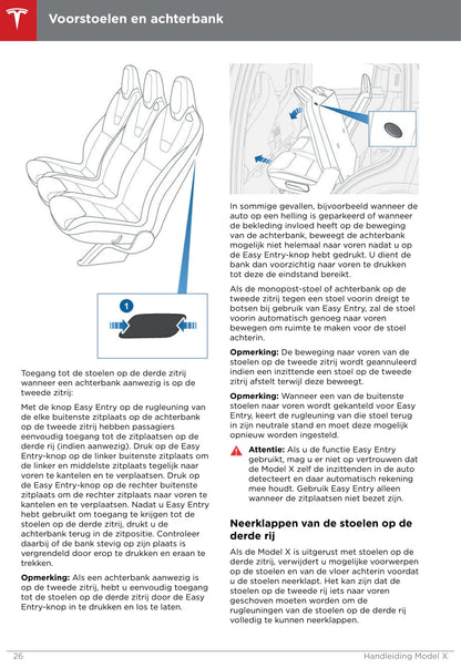 2016-2020 Tesla Model X Owner's Manual | Dutch