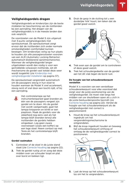 2016-2020 Tesla Model X Owner's Manual | Dutch