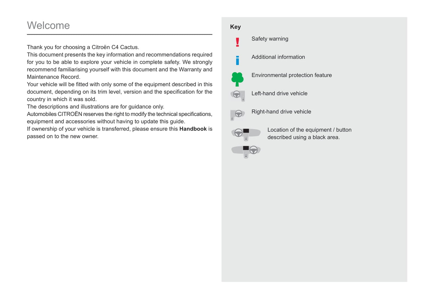 2019-2021 Citroën C4 Cactus Owner's Manual | Spanish